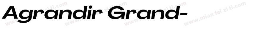 Agrandir Grand字体转换